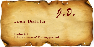 Jova Delila névjegykártya